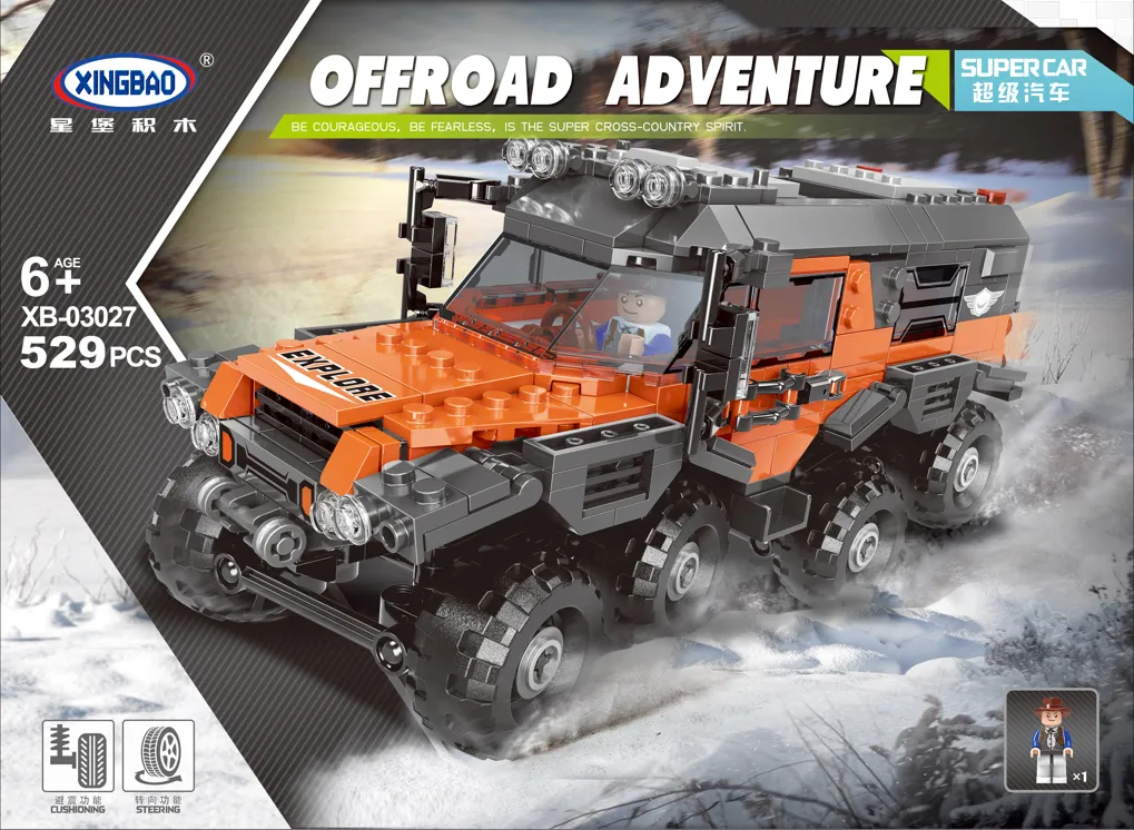 Xingbao 03027 All Terrain Vehicle Set Assembly Cars Building Blocks Model Car Build Kits for Model Bricks Building Toys