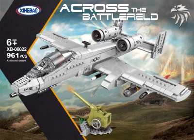 Xingbao 06022 Military Series: Fighter Jet Building Block Set - DIY Aircraft Model, Educational Gift for Children