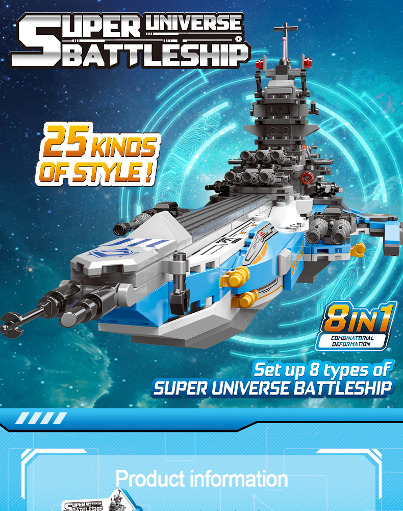 Xingbao Diy Assembling Bricks Toys XB-13001 Warship Model Building Blocks Military Building Toys