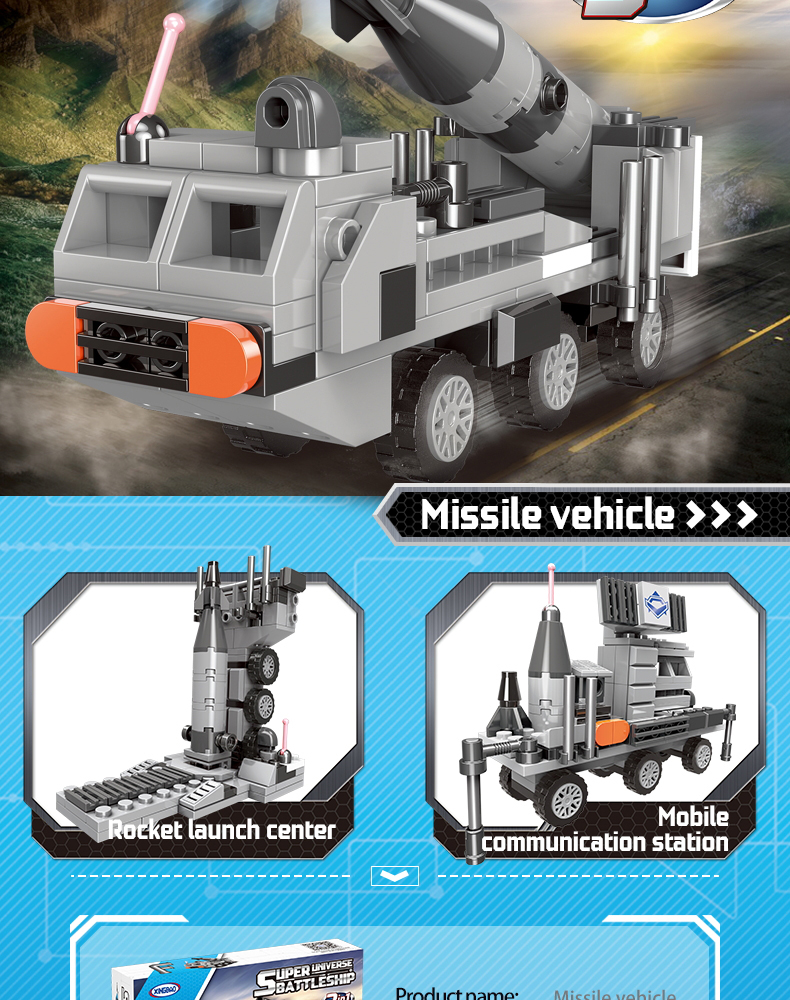 Xingbao Diy Assembling Bricks Toys XB-13001 Warship Model Building Blocks Military Building Toys