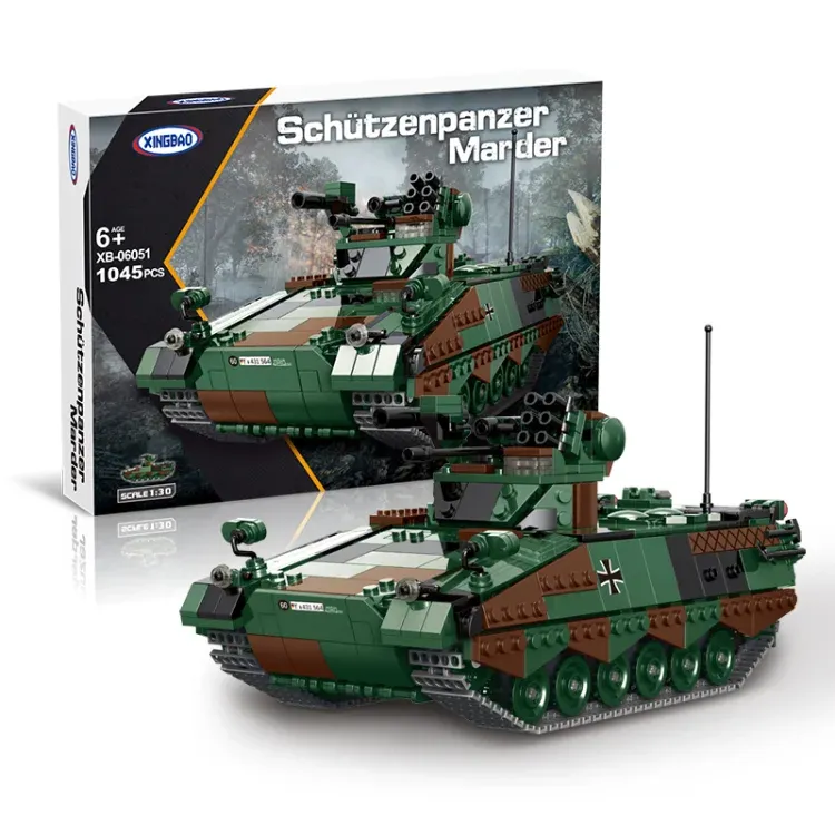 Xingbao 06051 Across the Battlefield Military tank Building Blocks Toys Army tank Building Sets Model for Children