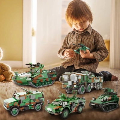 Xingbao 06051 Across the Battlefield Military tank Building Blocks Toys Army tank Building Sets Model for Children