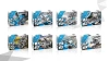 13001 Super Universe Warships Three 8-Fit Creative Assembled Small Particles Building Blocks 8 in 1 Battleship Building Blocks