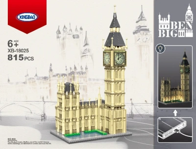 Xingbao 18025 Big Ben Clock Tower Children's Toys Creative Building Blocks Building Toys