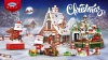 Hot Sale Christmas Gift Xingbao 18022 Reindeer Cart Building Blocks Christmas Santa Bricks Building Toys