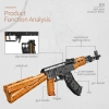 XINGBAO 24006 Building Blocks AKM Battlefield Firewire Military Gun Model Building Blocks Toys Guns for Boys