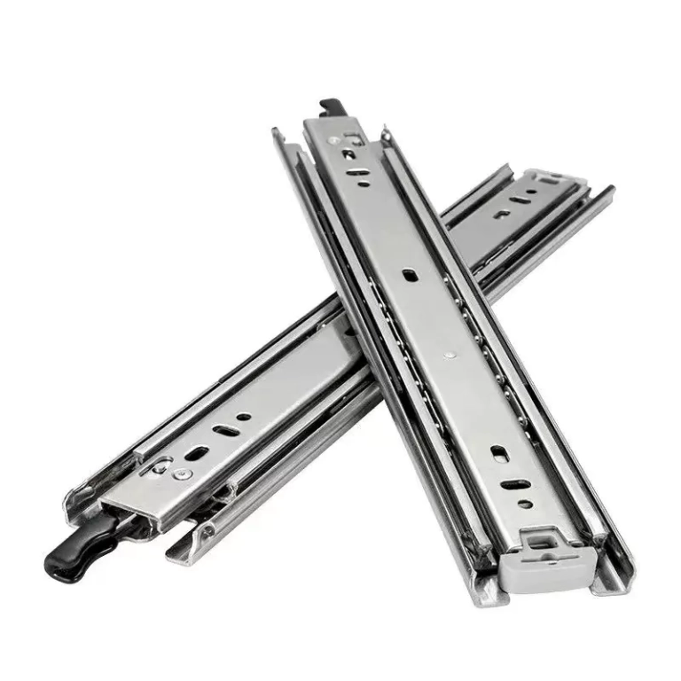 150lb Capacity Drawer Slides with Lock Full Extension Locking Ball Bearing Side Mount Glides Runners