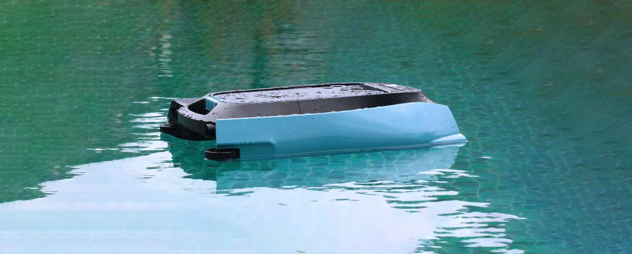Ground swimming pool cleaning robot solution