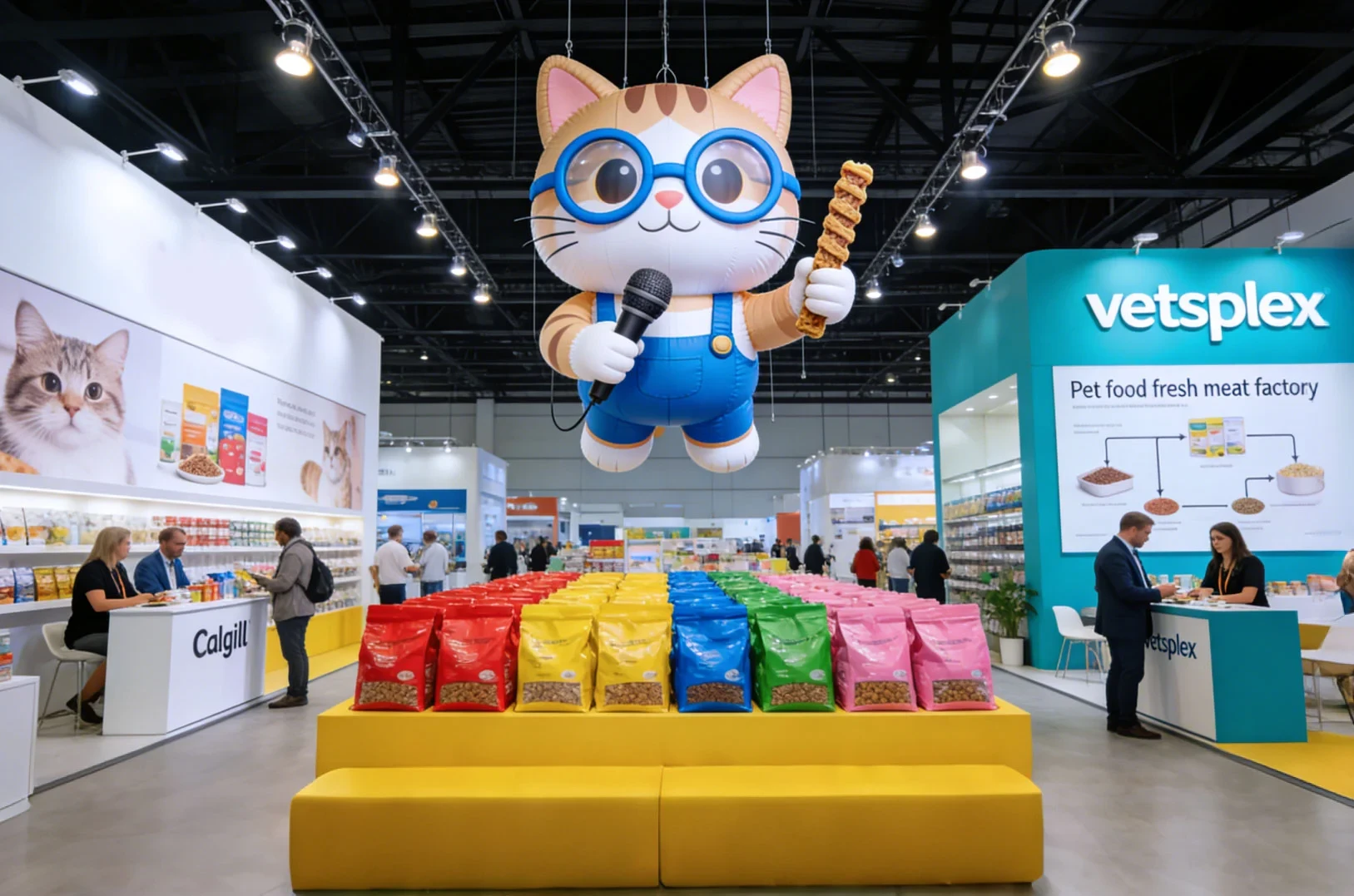 Vetsplex team exhibiting on the show floor at Global Pet Expo in Orlando, meeting North American veterinary and pet-care professionals