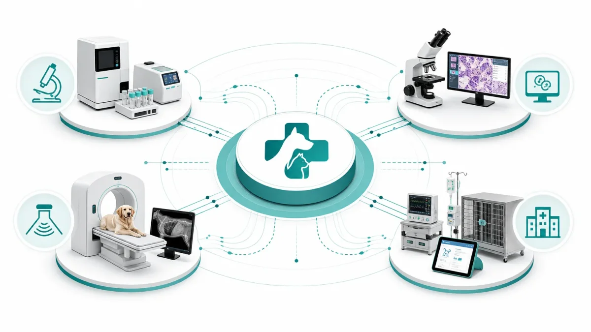 Vetsplex one-stop capability across veterinary diagnostics, microscopy, imaging and coordinated supply