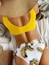 Tropical Print Bikini Set