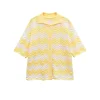 Women's Knitted Wave Pattern Set