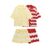 Women's Knitted Wave Pattern Set