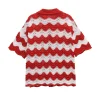 Women's Knitted Wave Pattern Set