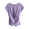 Women's Twist-Front Knitted Top