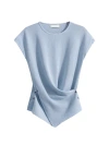 Women's Twist-Front Knitted Top