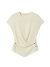 Women's Twist-Front Knitted Top