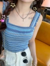 Women's Striped Knitted Tank Top