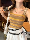 Women's Striped Knitted Tank Top
