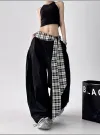 Women's Plaid Belted Pants