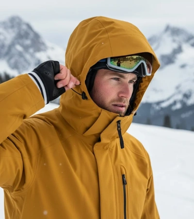 Yellow Ski Jacket Waterproof Winter Coat OEM/ODM