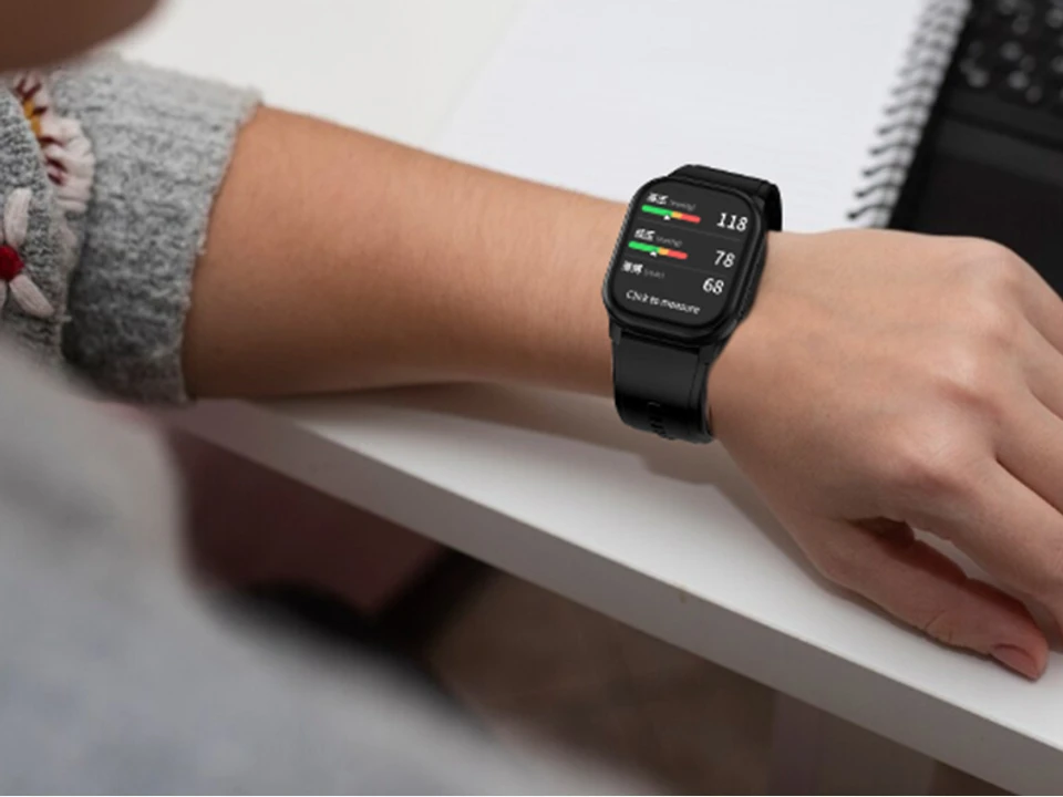 VP20 one-touch wrist blood pressure measurement interface