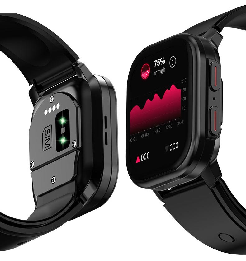 VP21 wearable showing health trend and measurement functions