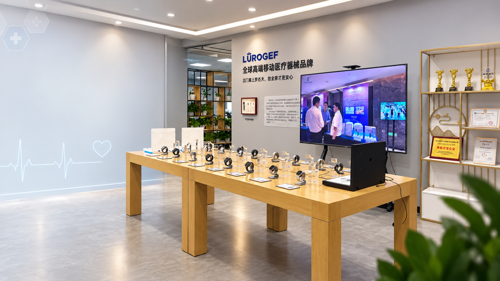 Lurogef health wearable product showroom