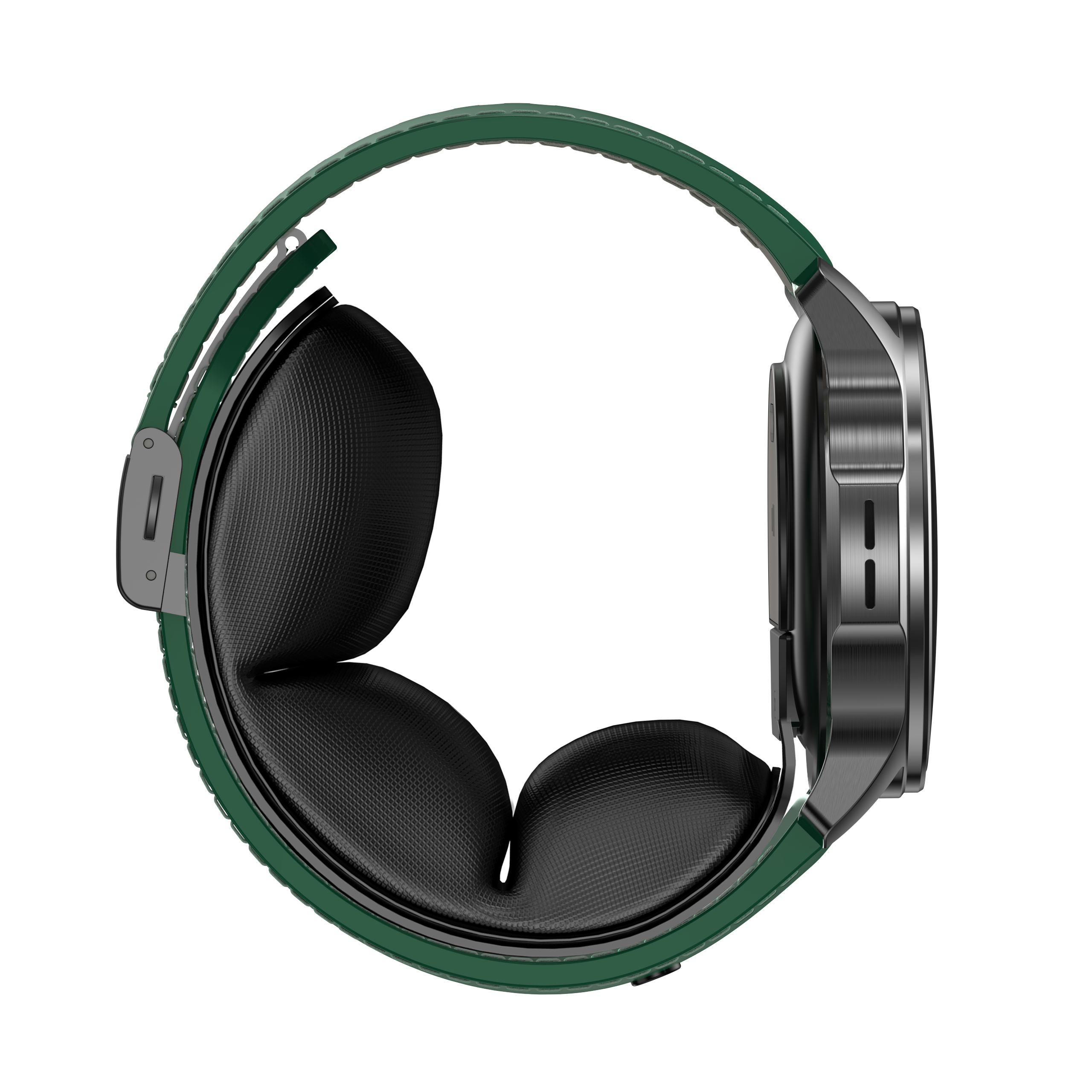 VC61 side profile showing the case, crown and integrated airbag strap