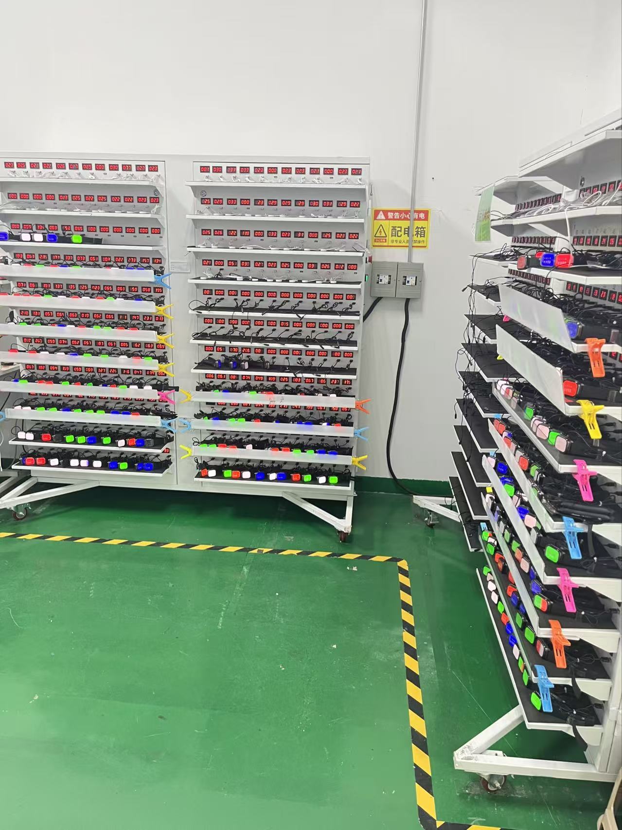 Smart wearable devices undergoing powered functional testing