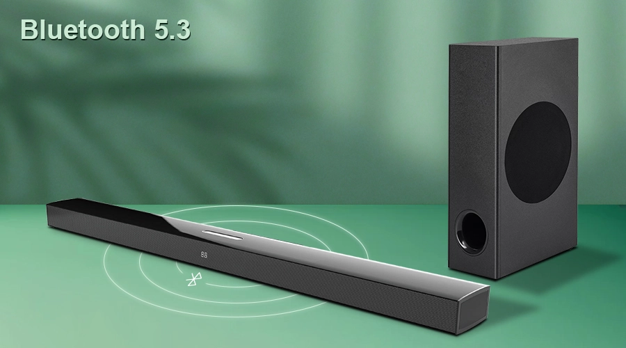  soundbar & subwoofer system bluetooth 5.3 soundbar wireless soundbar