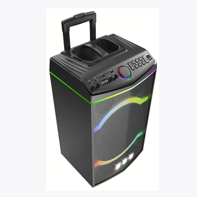 12 "Bluetooth Trolley Speaker PA Speaker com tripé Stand PT1208