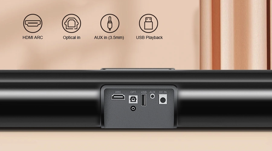 soundbar home theater system with audio input options oem