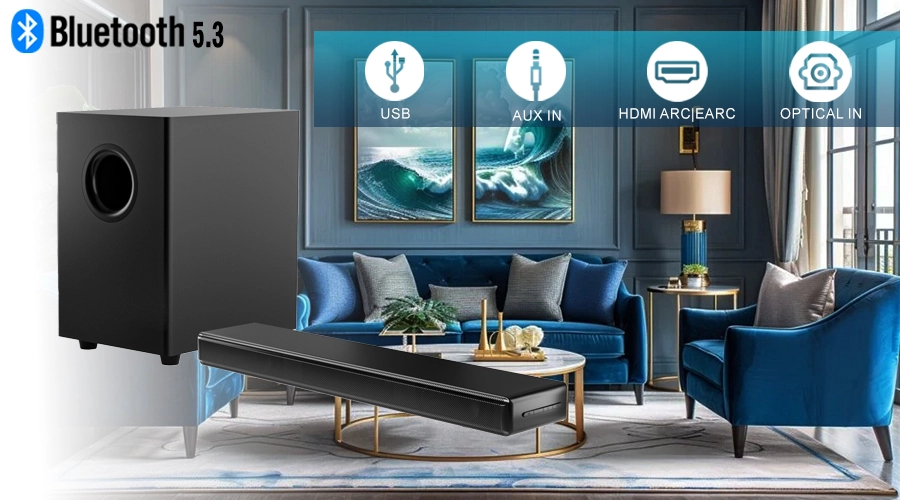 Audio Soundbar Speaker With Multiple Options