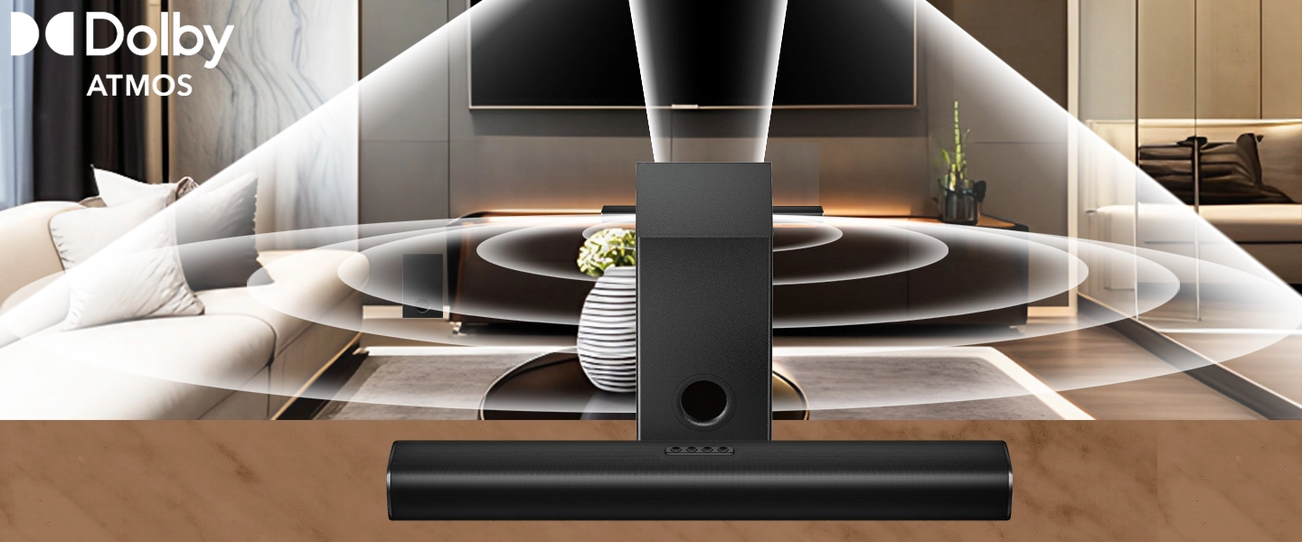 Dolby Atmos Soundbar Wireless Subwoofer TV Soundbar Supplier