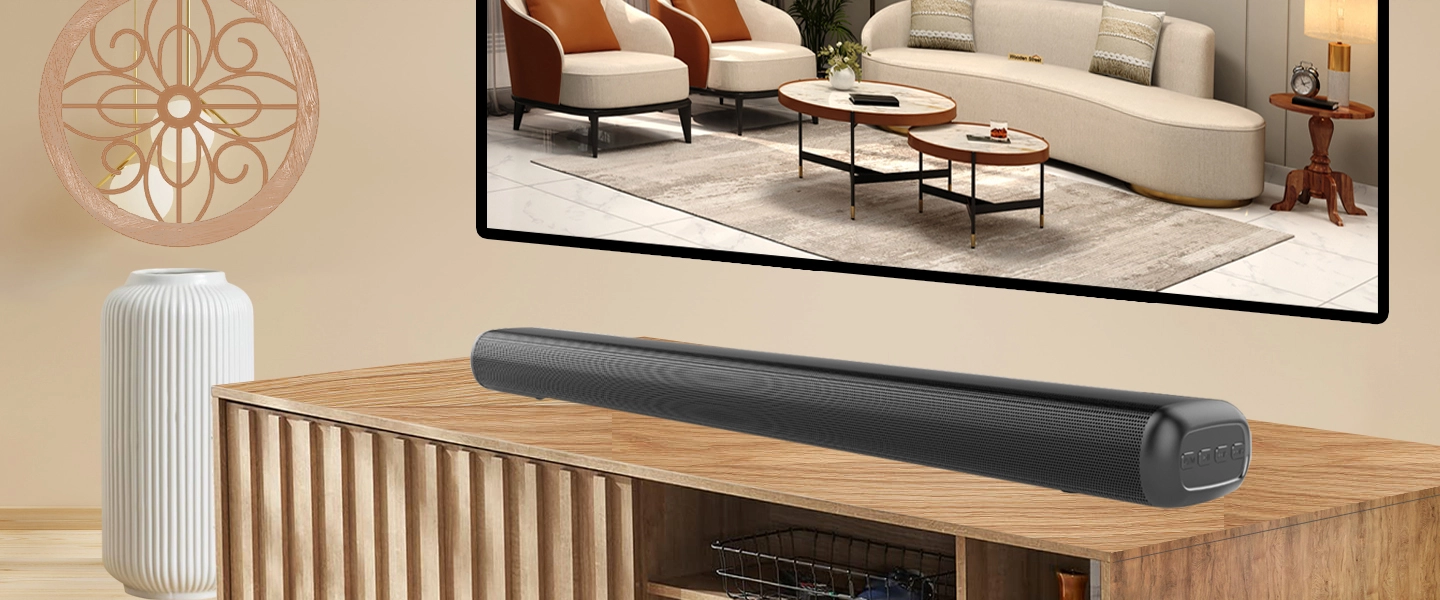 2.0 Sound Channel Soundbar Speaker For TV Best Sound Bar