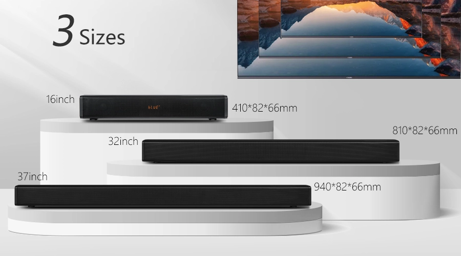 TV soundbar PC soundbar 16inch 32inch 37inch soundbar matching TV sizes