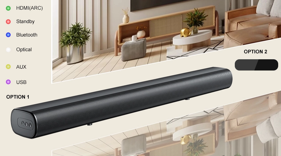 Soundbar With LED Indicator Soundbar With LED Display OEM Option