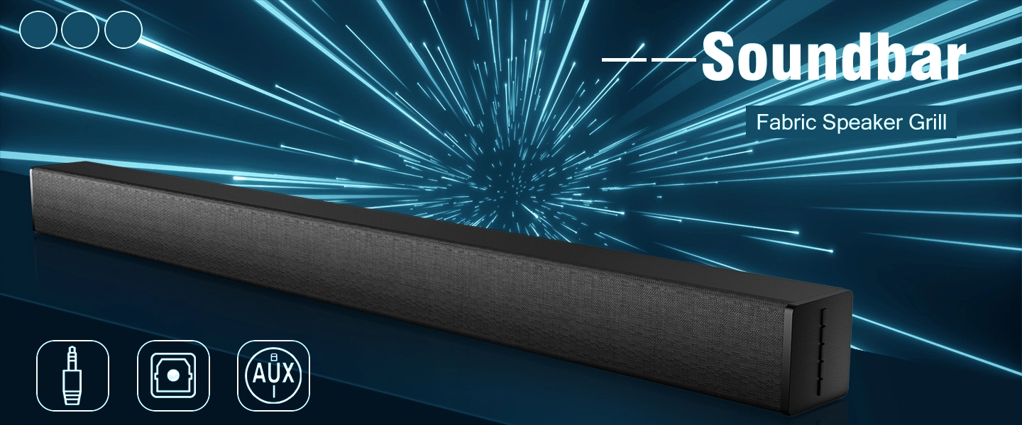 Fabric TV Soundbar Bluetooth Soundbar Home Audio Soundbar Supply