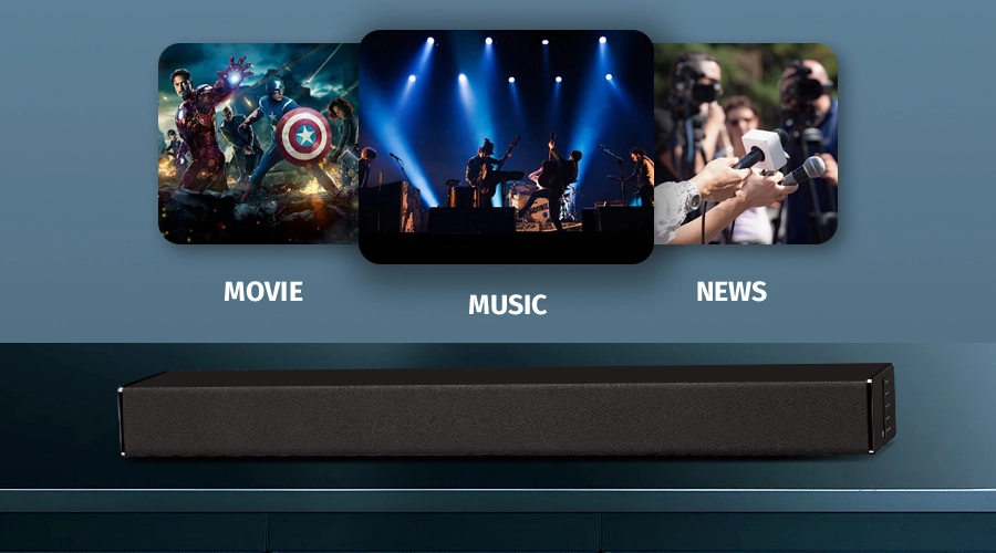 tv speakers wireless soundbar EQ settings audio tuned