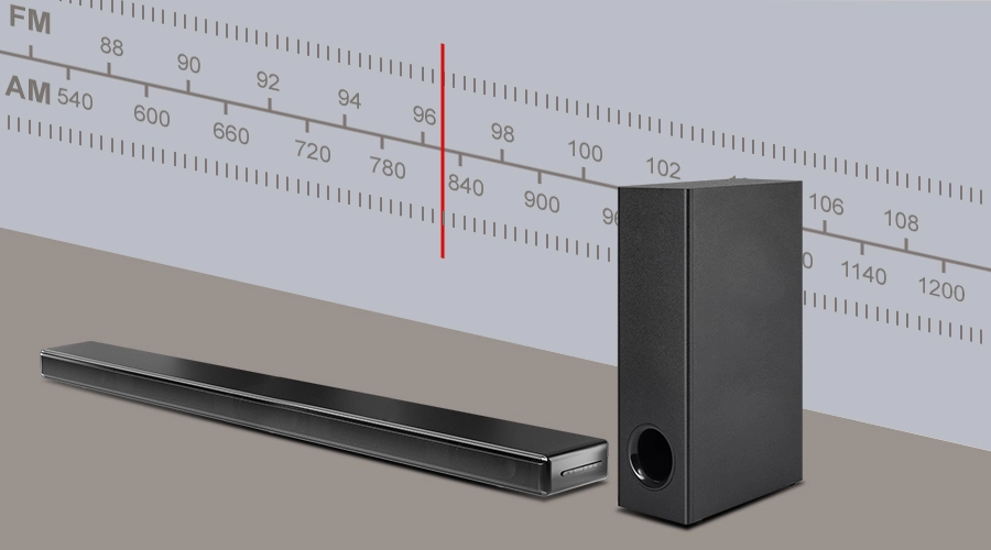 2.1ch soundbar with wireless subwoofer with FM function