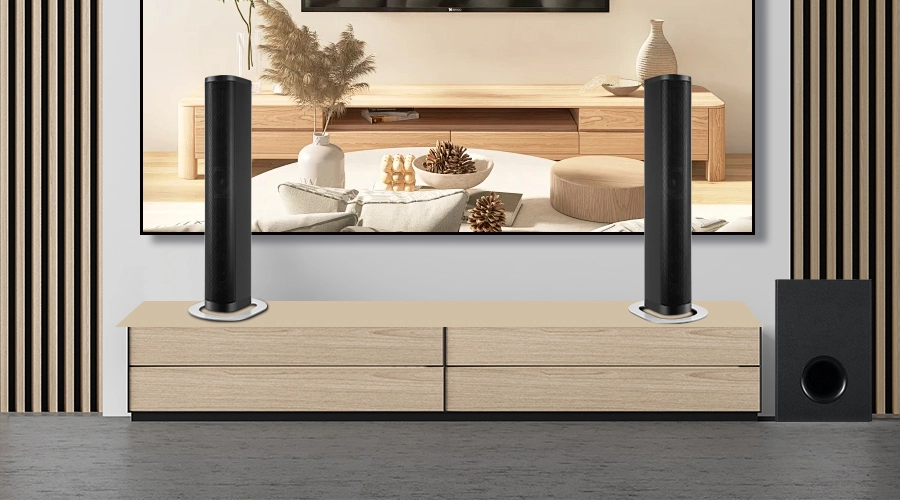 home TV system detachable soundbar subwoofer kit