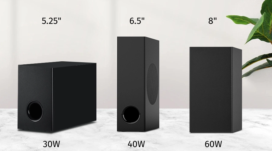 best soundbar with subwoofer 30w 40w 60w