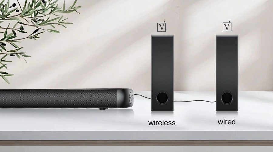 soundbar and subwoofer wired wireless to choose