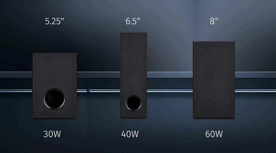 soundbar subwoofer system 30w subwoofer 40w subwoofer 60w subwoofer