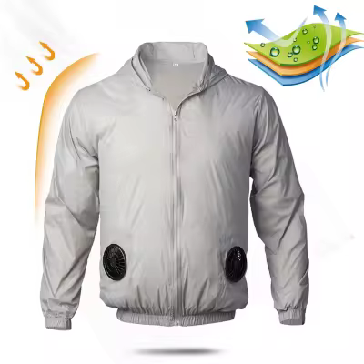 Hooded four-fan cooling jacket product reference