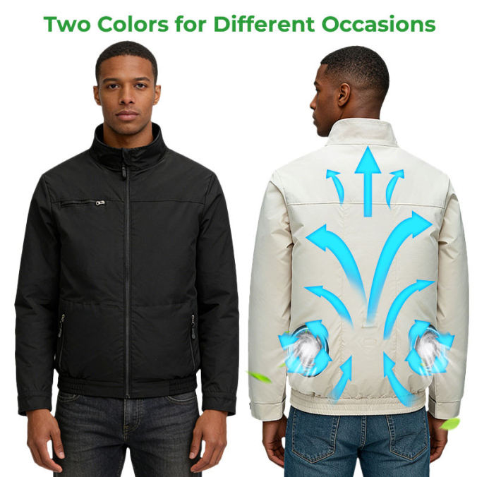 Camo AC-734 color option for Outdoor cooling fan vest jacket