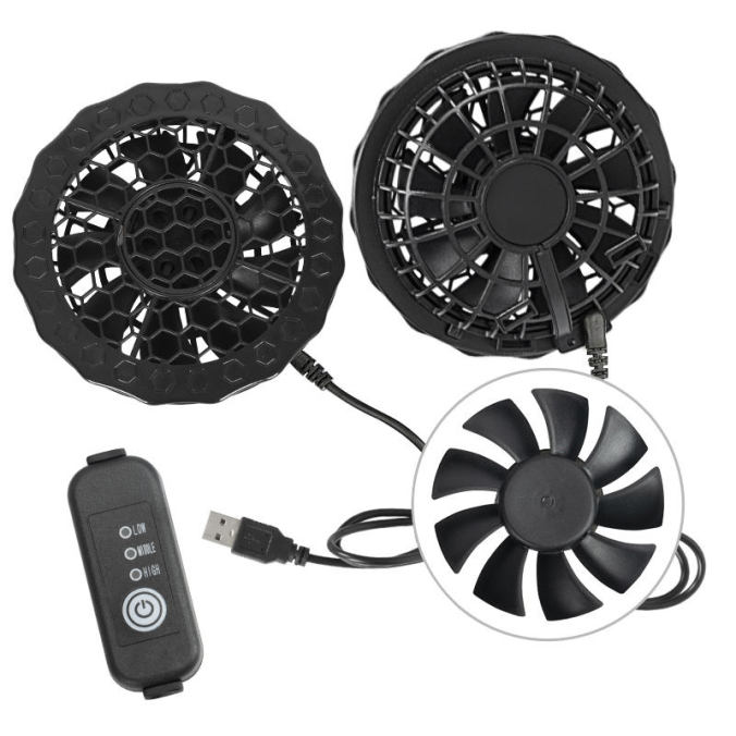 Black 5V Fan color option for Outdoor cooling fan vest jacket