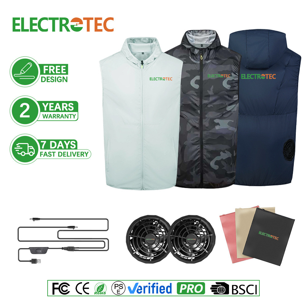 Outdoor cooling fan vest jacket supplier product detail image 1