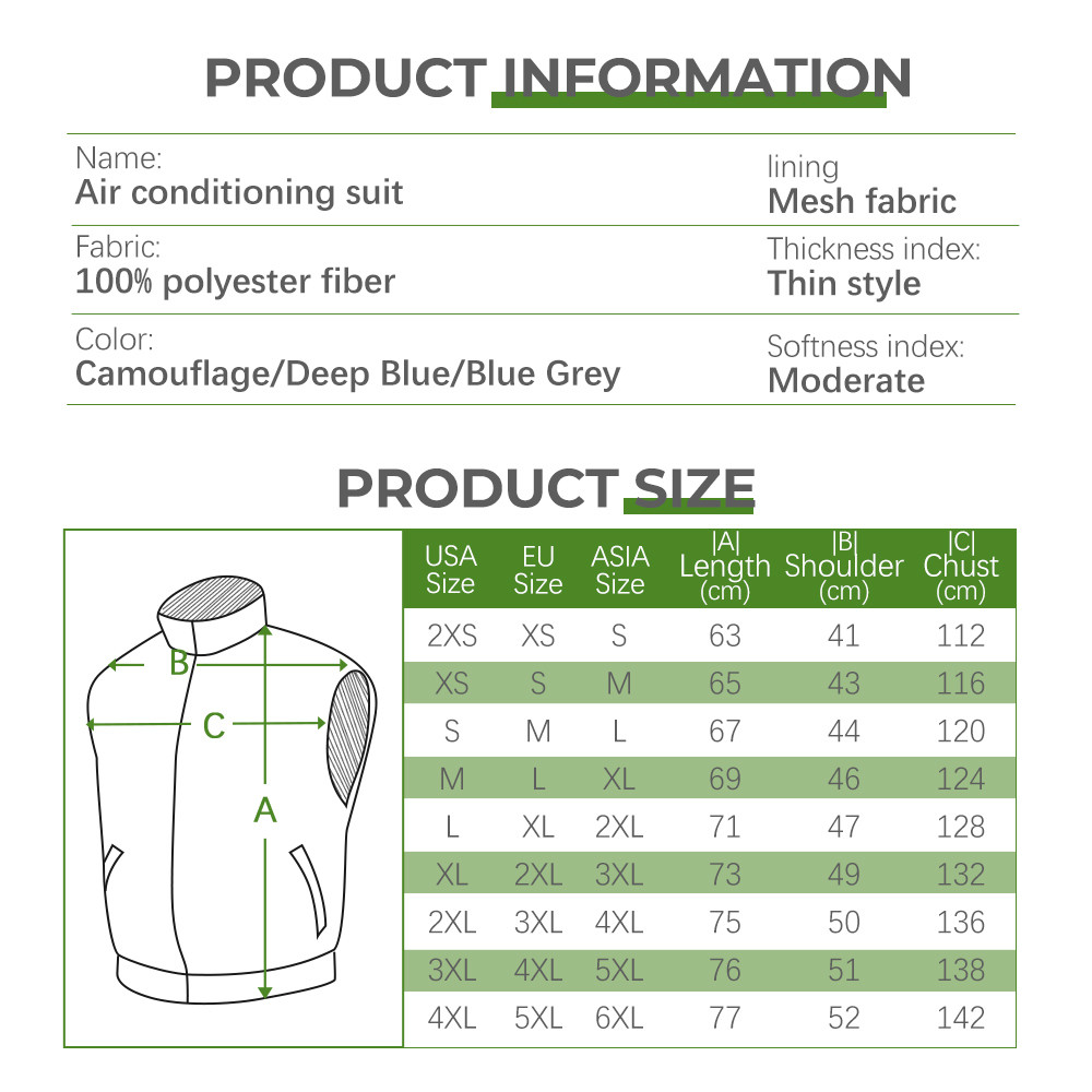 Outdoor cooling fan vest jacket supplier product detail image 2